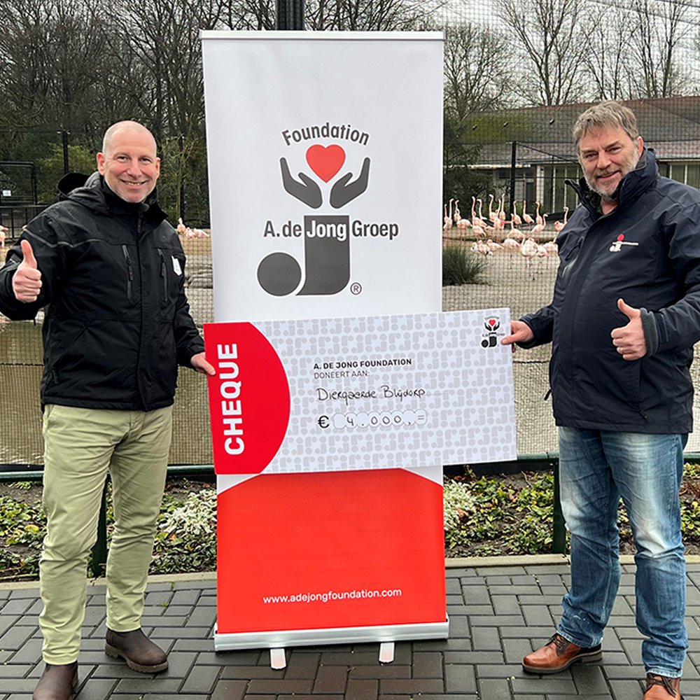 A. de Jong Foundation cheque